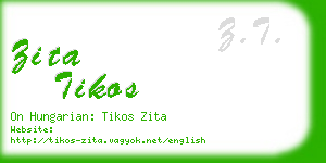 zita tikos business card